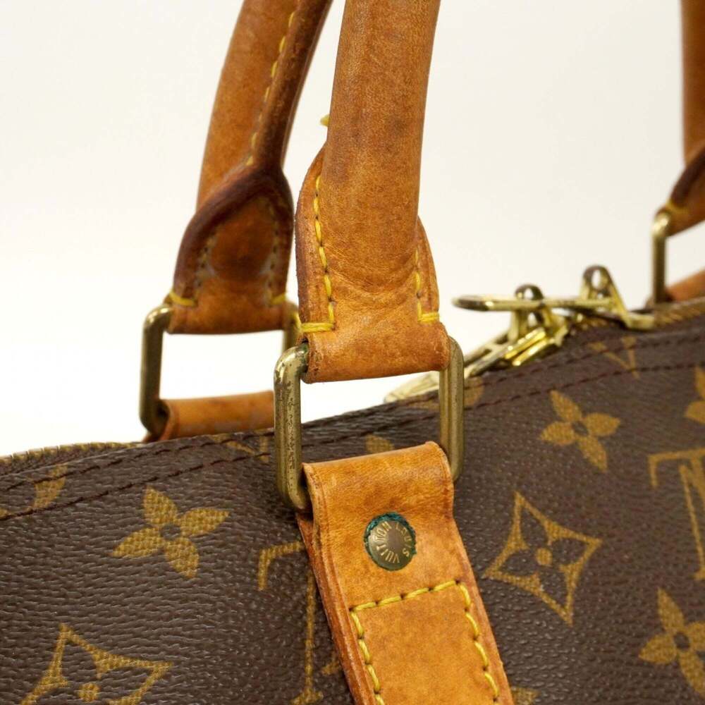 LOUIS VUITTON Brown Monogram Keepall 55 Boston Bag - Picture 12 of 14